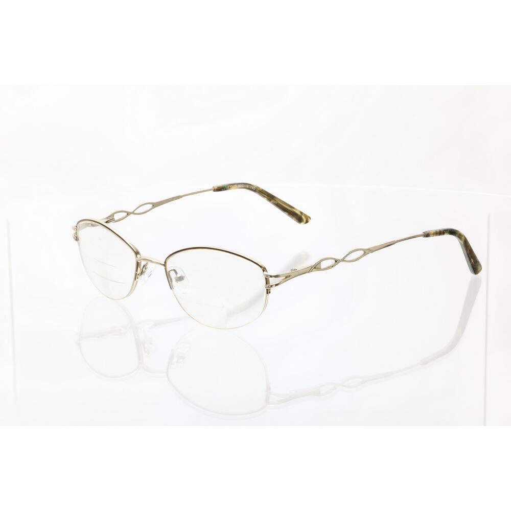 Visage E209 GLD 50-18-140mm Eyeglasses FRAMES ONLY - GOOD CONDITION
